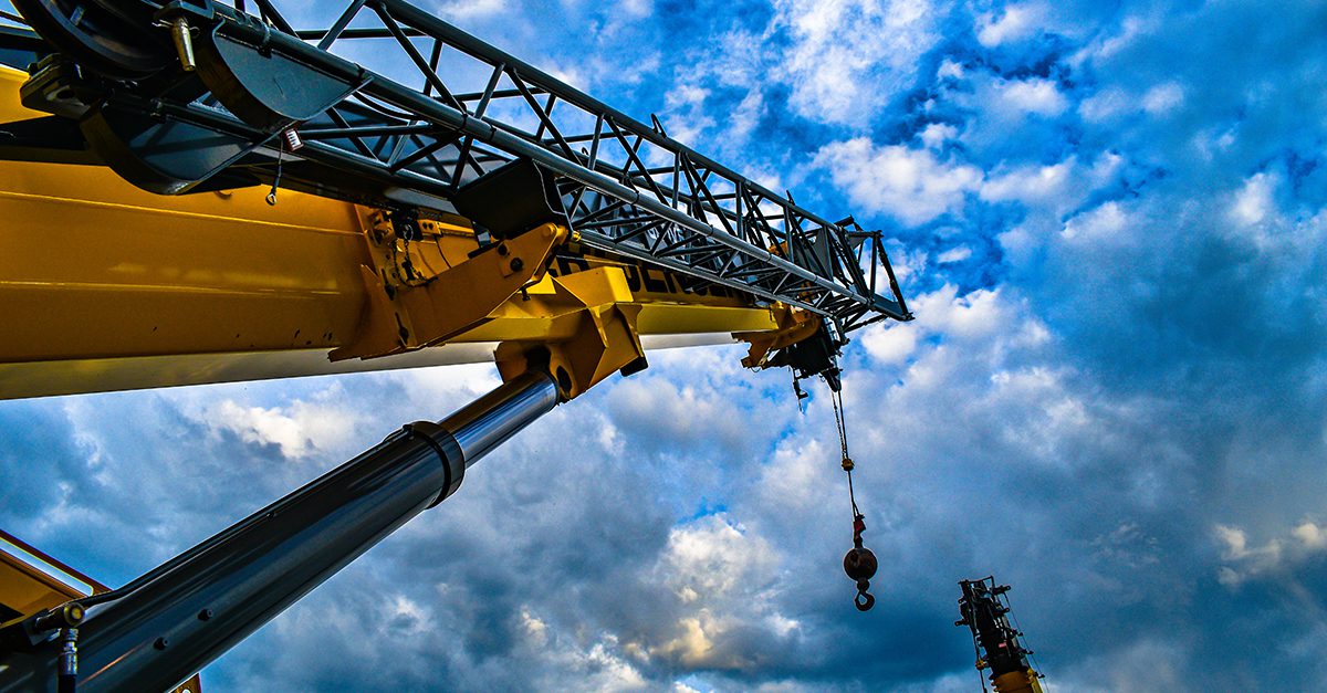 Crane Against a Blue Sky