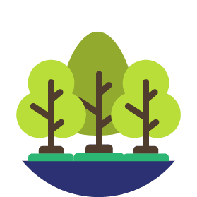 Three trees icon