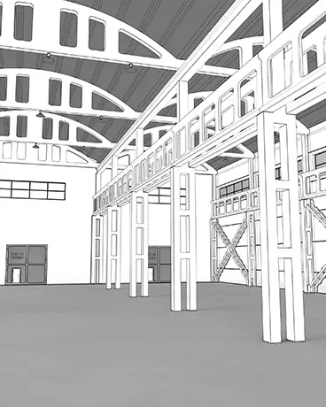 Drawing created from building information modeling